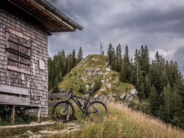 radtour auf den berg