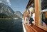 Schiffahrt auf dem Königssee mit Blick auf St. Bartholomä