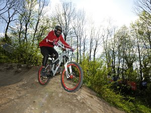 Mountainbiken am ab dem Bauernhof in der Region Chiemsee 