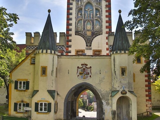 Bayertor Teil der Stadtmauer Landsberg am Lech in der Region Ammersee-Lech