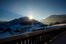 Blick vom Balkon in die Winterlandschaft