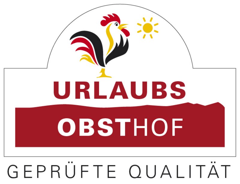 Qualitätsgeprüfter UrlaubsObsthof © Gütesiegel Qualitätsgeprüfter UrlaubsObsthof der Bundesarbeitsgemeinschaft für Urlaub auf dem Bauernhof und Landtourismus in Deutschland e.V.