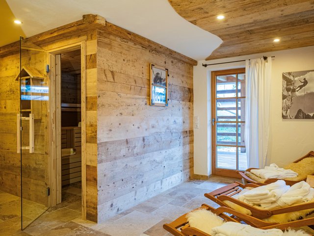 Eigener Wellnessbereich im Chalet