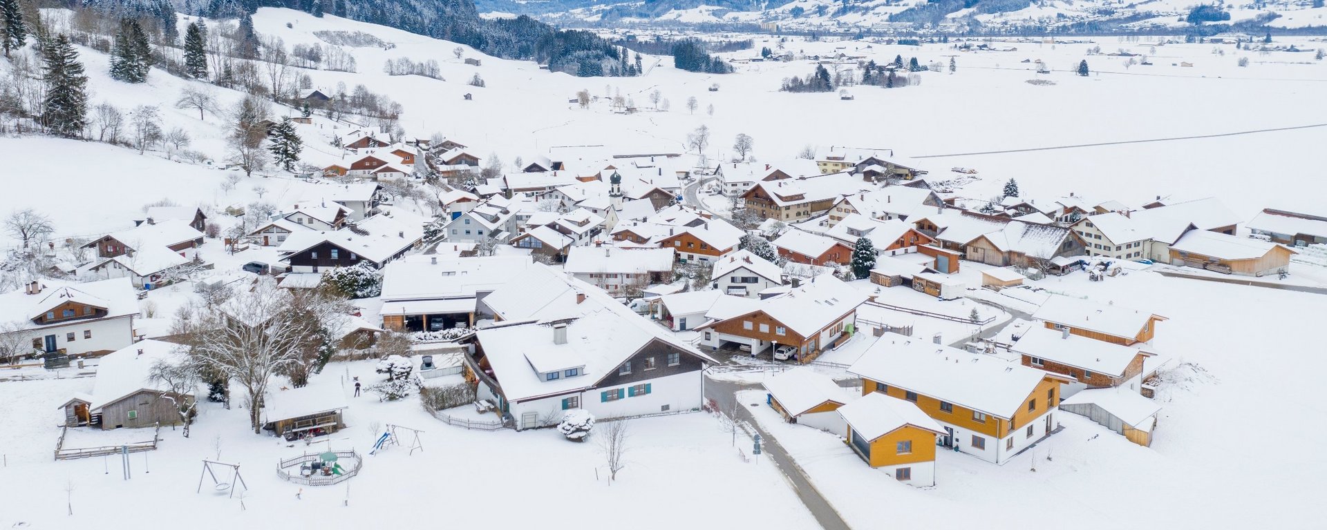 Luftbild Panorama des Strublhof in Rettenberg im Allgäu