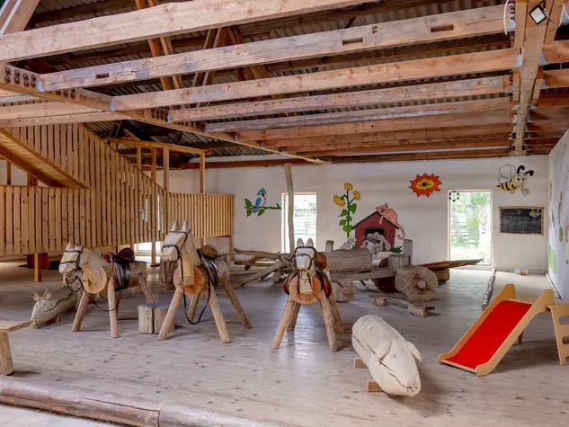 Indoorspielplatz in Franken © Ferienbauernhof Ohr Indoorspielplatz in Franken