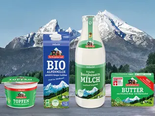 Milchprodukte der Molkerei Berchtesgadener Land
