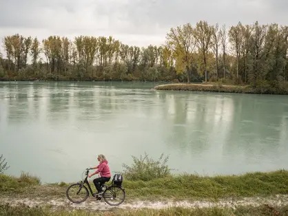 Innradweg © Tourismusverband Inn-Salzach gut ausgeschilderte Radwege am Inn entlang