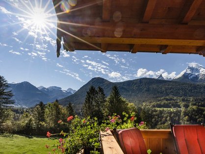 Ausblick vom Balkon © Schoberlehen Herrlicher Ausblick auf die Bergwelt vom Balkon
