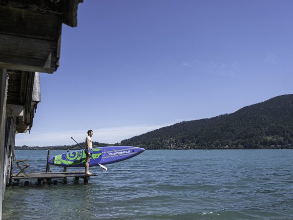 Sportlich mit dem SUP über den Chiemsee