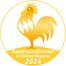 Logo Auszeichnung Goldener Gockel 2024 für die 20 gastfreundlichsten Ferienhöfe Bayerns