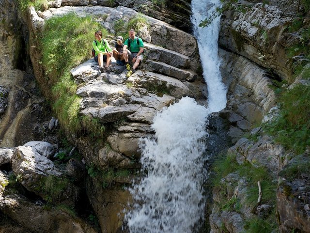 Wasserfall im Zugspitzland
