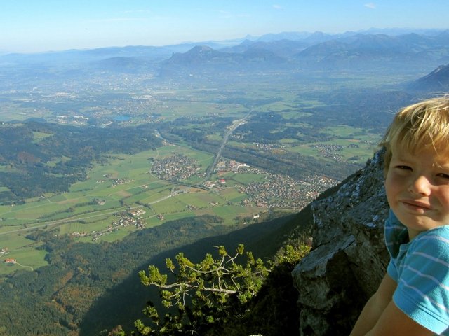 Wanderung zum Staufen Berg in den Alpen in der Region Berchtesgadener Land Rupertiwinkel