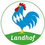 Logo Blauer Gockel Landhof © Blauer Gockel Logo der Produktlinie Landhof vom Blauen Gockel