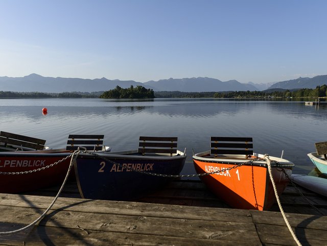 wasserreiches blaues Land