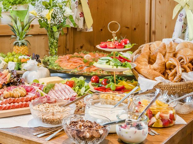 Frühstücksauswahl am Buffet