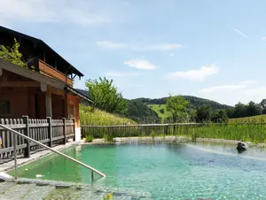 Naturpool mit Ausblick © Plenkhof Naturpool mit Ausblick