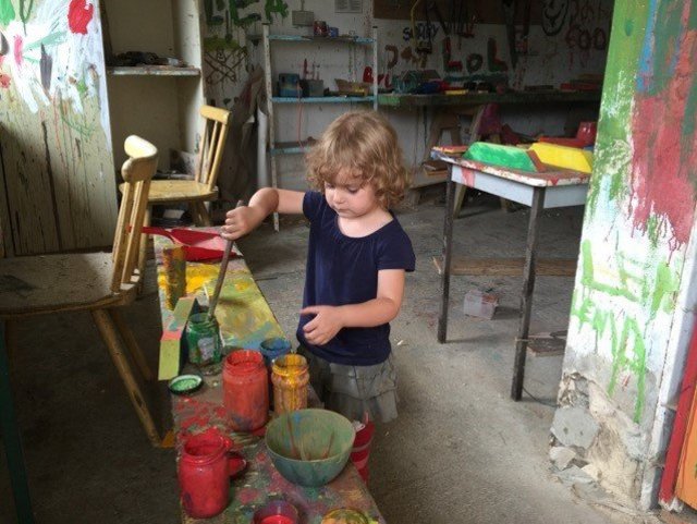 Holzwerkstatt für Kinder auf dem Haflingerhof