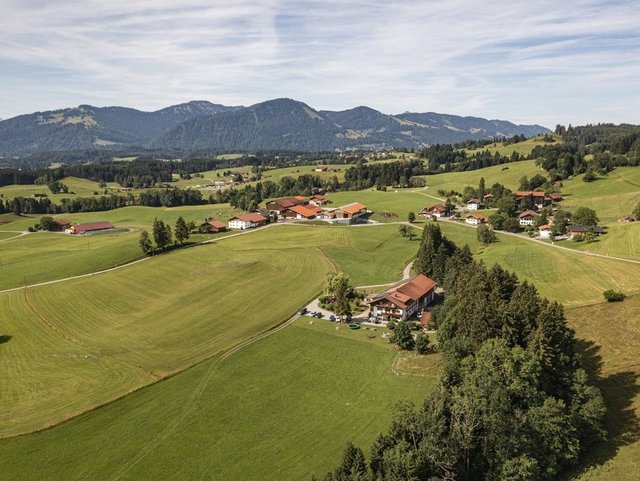 Traumhafte Lage im Allgäu für Urlaub mit Hund auf dem Bauernhof