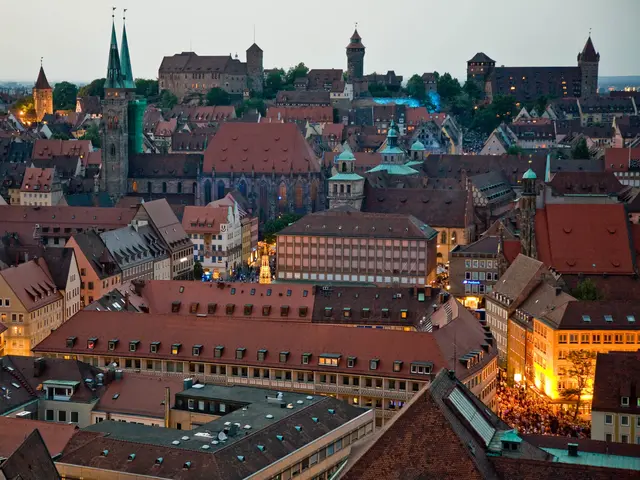 Stadtansicht - Nürnberg - blaue Nacht
