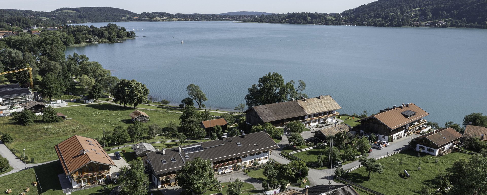 Urlaub auf dem Bauernhof in Uferlage am Tegernsee in Bayern.