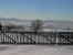 Blick in die winterliche Landschaft in Bayern