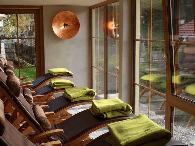 Ruheraum im Wellnessbereich beim Wellnessbauernhof Soyer in Rettenberg im Allgäu