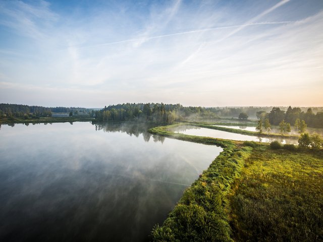 Teichlandschaft im Land der 1000 Teiche im Landkreis Tirschenreuth im Oberpfälzer Wald
