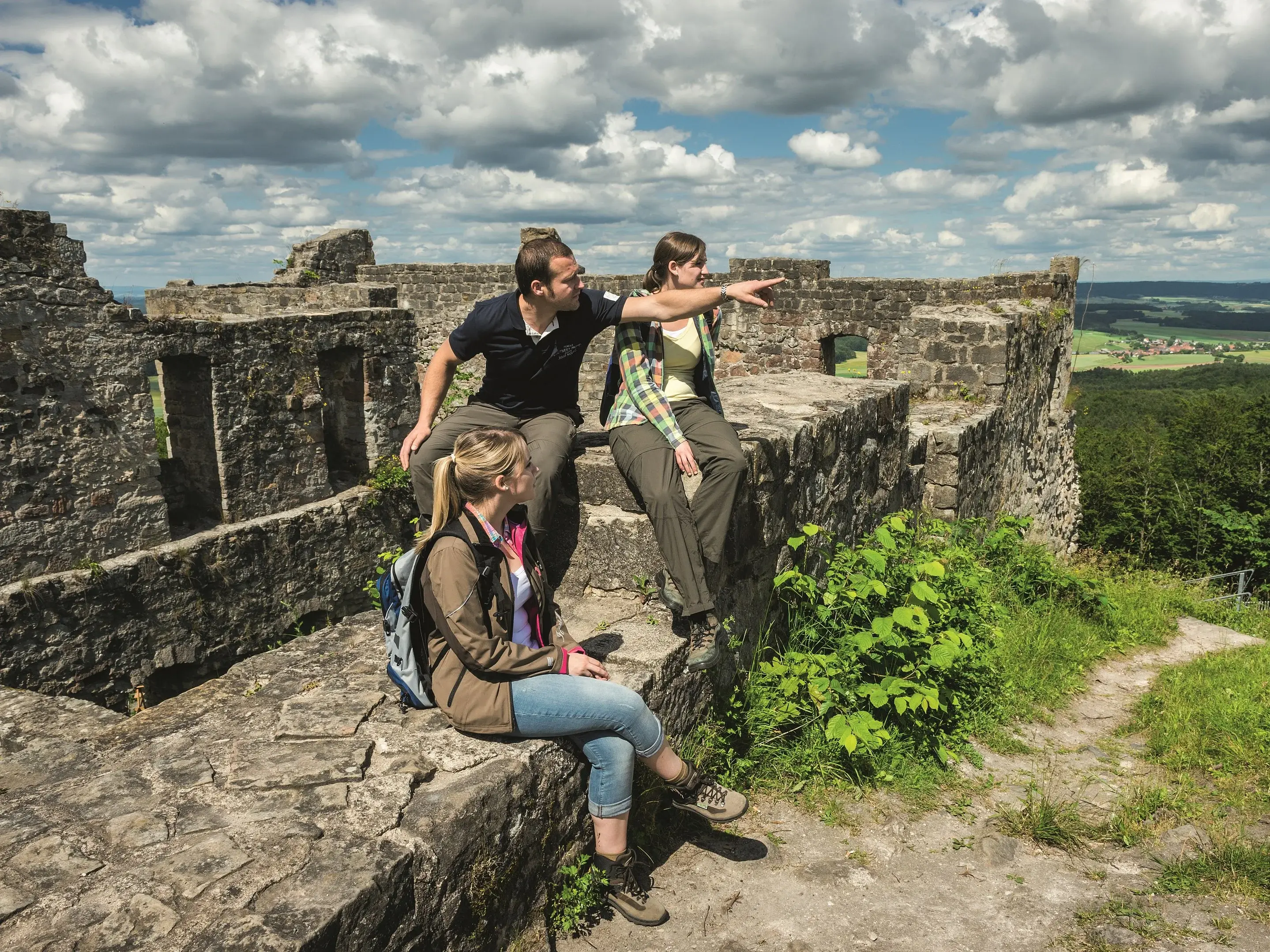 Wanderung zur Burgruine Bramberg in den Hassbergen