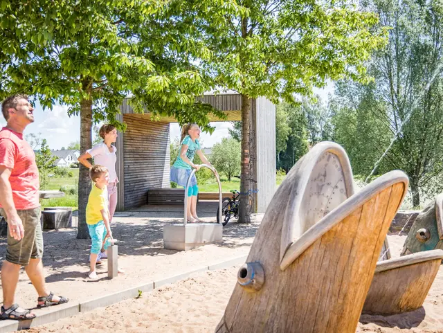 Spielplatz Fischers Fritz im Fischhofpark in Tirschenreuth im Oberpfälzer Wald