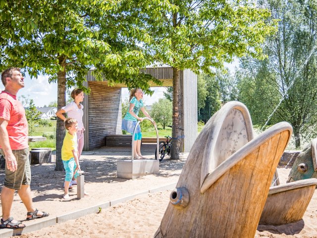 Spielplatz Fischers Fritz im Fischhofpark in Tirschenreuth im Oberpfälzer Wald