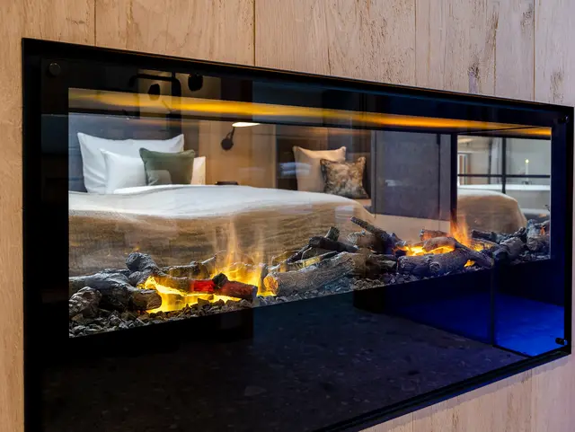 Kamin in Fewo Hussnhof