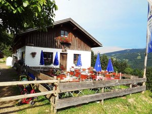 Einkehr auf der Alpe des Ferienhof Dengel in Rettenberg im Allgäu