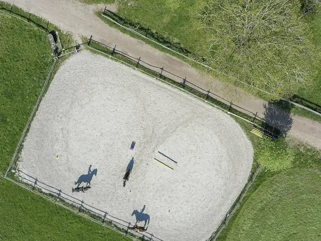 Eigener Reitplatz am Hof