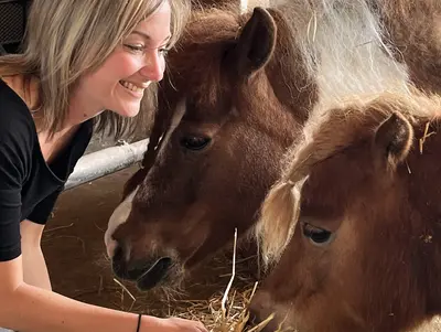 Ponys auf dem Berghof Walser © Tatjana Seel Lieblingstier auf dem Berhof Walser - die Ponys