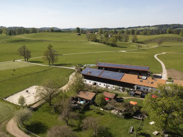 Luftansicht Reitplatz Hof Gottenau
