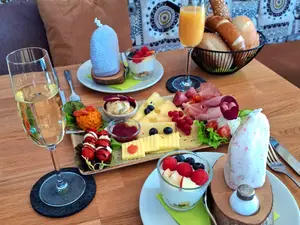 Frühstück im Hofcafé © Reisach Früchtegarten Frühstück im Hofcafé