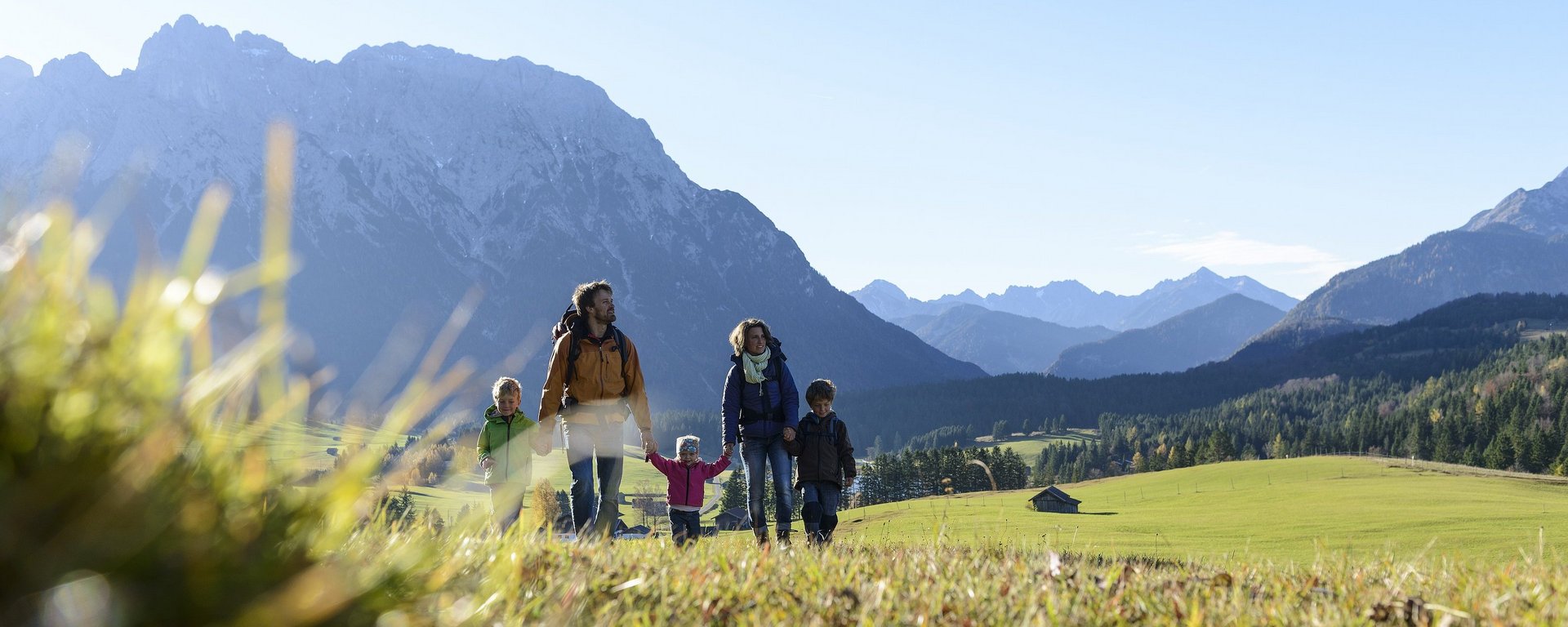 Wanderer in der Zugspitz Region