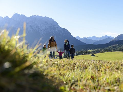 Wanderer in der Zugspitz Region