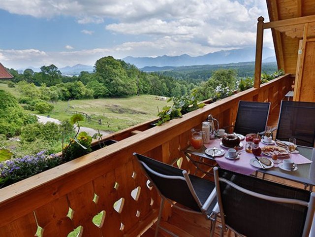 herrlicher Ausblick beim Frühstücken vom Balkon