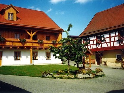 Ansicht des Bauernhofes im Oberpfälzer Wald