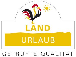 Gütesiegel Qualitätsgeprüfter LandUrlaub der Bundesarbeitsgemeinschaft für Urlaub auf dem Bauernhof und Landtourismus in Deutschland e.V.
