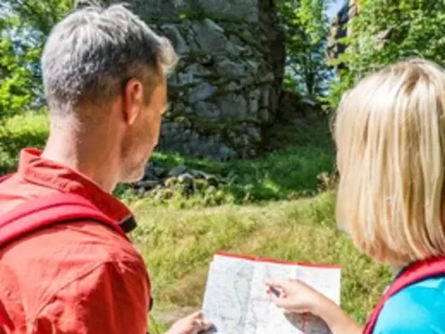 Burgruine Schellenberg am Qualitätswanderweg Nurtschweg im Oberpfälzer Wald