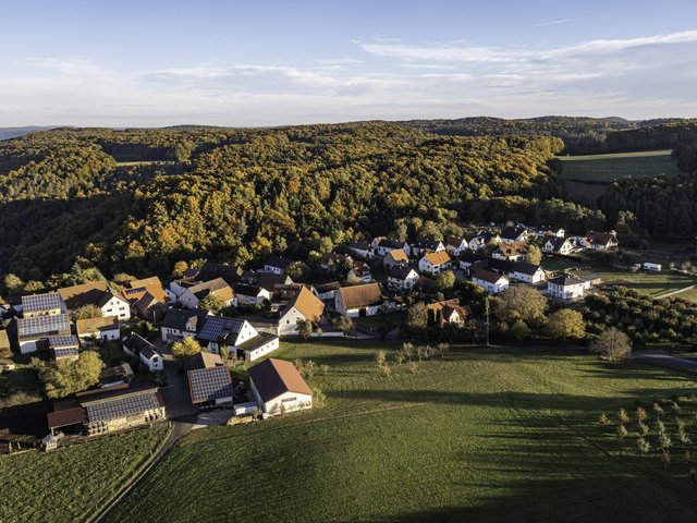 Leutenbach in der Fränkischen Schweiz von Oben