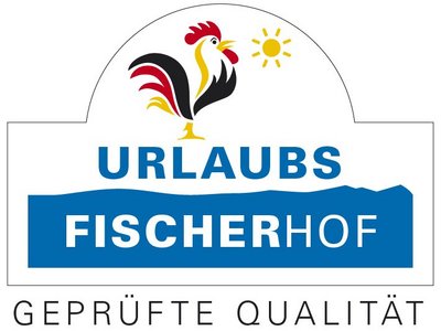 Gütesiegel Qualitätsgeprüfter UrlaubsFischerhof der Bundesarbeitsgemeinschaft für Urlaub auf dem Bauernhof und Landtourismus in Deutschland e.V.