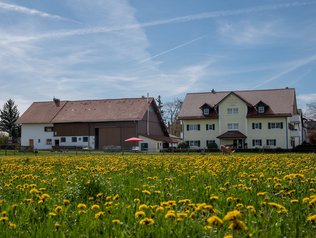 Ansicht des Wellness-Hofs © Wellness-Ferienhof Lang Außenansicht des Wellness Ferienhofs im Allgäu