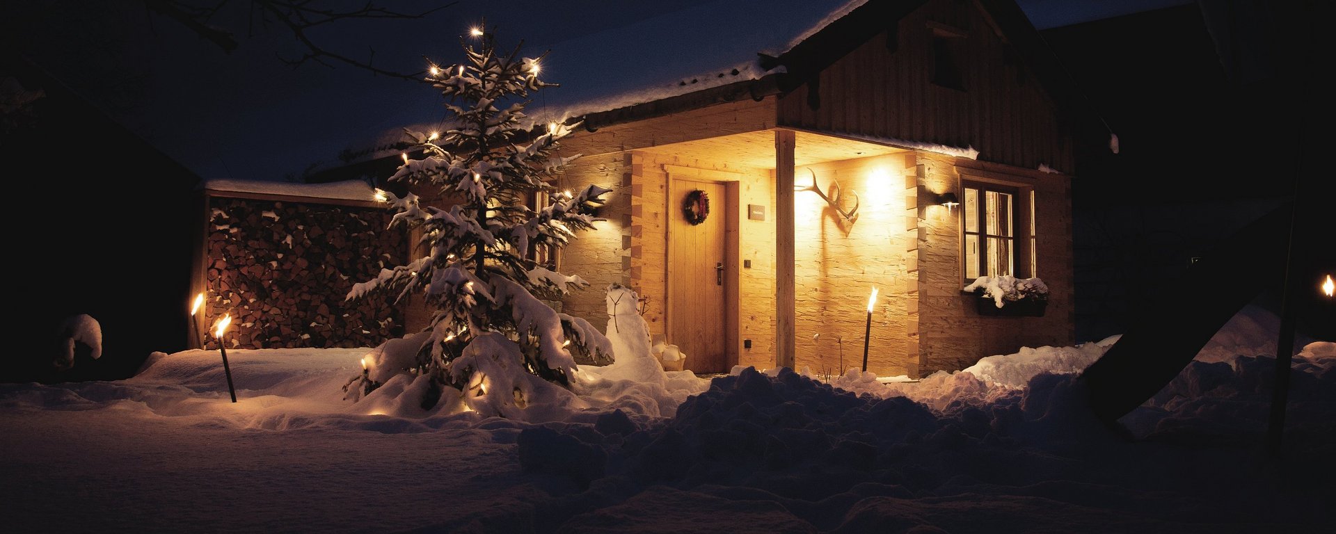 Weihnachten auf dem Bauernhof in Bayern