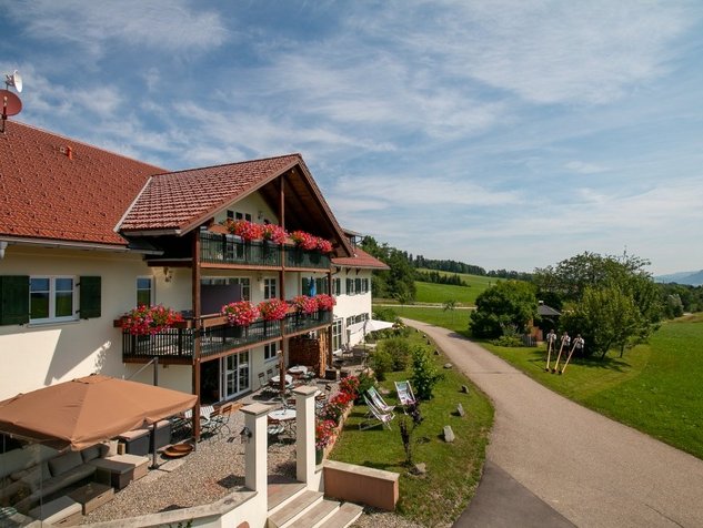 Ausblick vom Landhaus auf die Natur