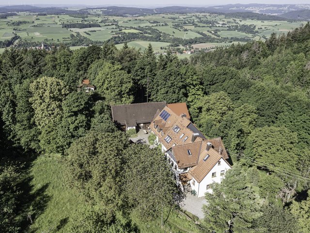 traumhafter Ausblick auf den Frankenwald