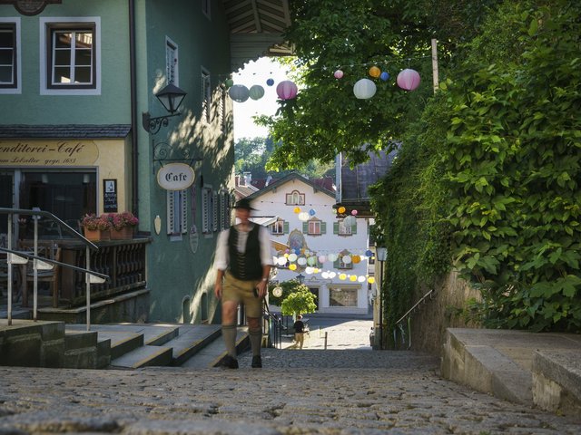 Schönes Städtchen Miesbach oberhalb des Schliersees